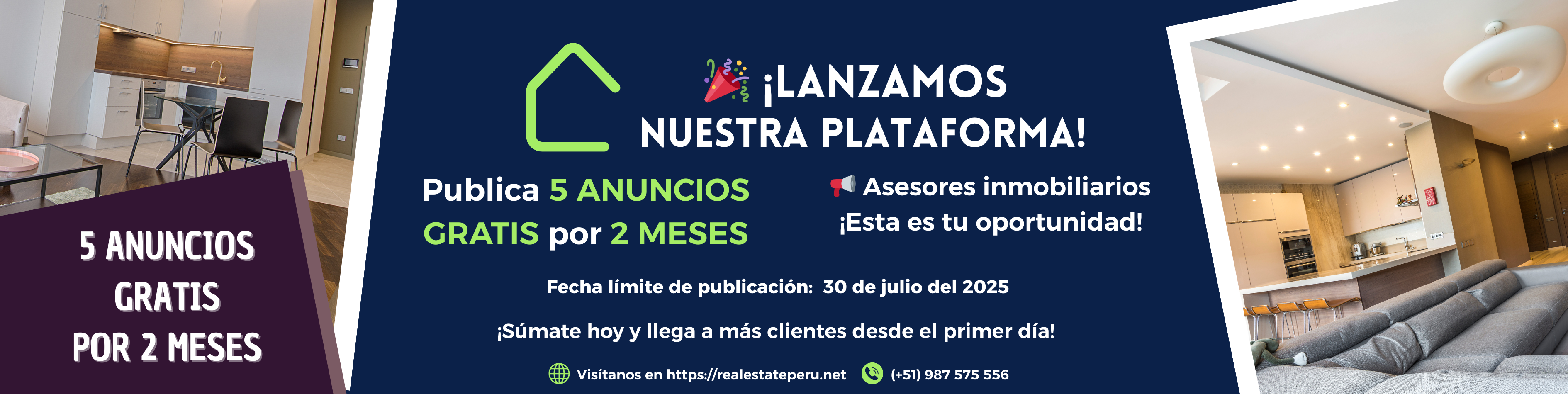 Banner de lanzamiento de la plataforma